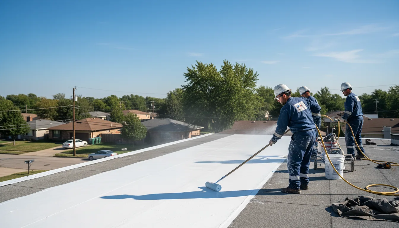Commercial roof coating in Kenton, OK near me